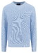 Fynch-Hatton Uni Color O-Neck Structure Supersoft Cotton Trui New Breeze