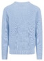 Fynch-Hatton Uni Color O-Neck Structure Supersoft Cotton Trui New Breeze