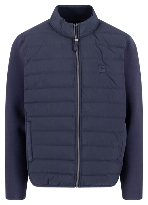 Fynch-Hatton Uni Color Padded Hybrid Jacket Dark Navy