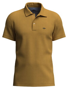 Fynch-Hatton Uni Color Premium Cotton Polo Amber
