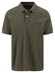 Fynch-Hatton Uni Color Premium Cotton Rounded Chest Pocket Polo Donker Khaki
