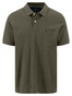 Fynch-Hatton Uni Color Premium Cotton Rounded Chest Pocket Polo Donker Khaki