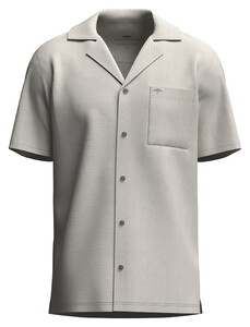 Fynch-Hatton Uni Color Premium Cotton Short Sleeve Resort Overhemd New Off White