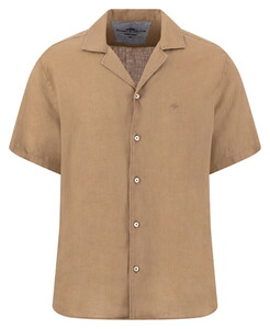 Fynch-Hatton Uni Color Premium Linnen Overhemd Elephant Grey