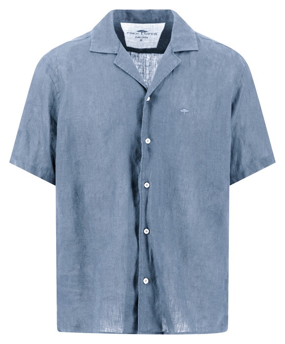 Fynch-Hatton Uni Color Premium Linnen Overhemd New Breeze