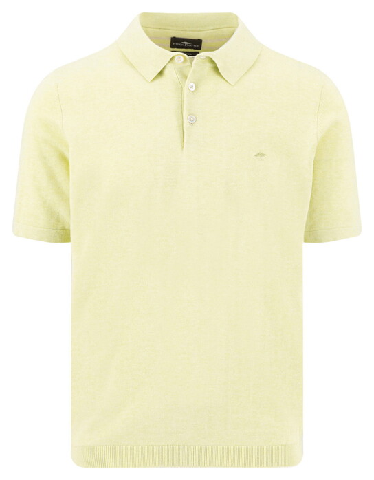 Fynch-Hatton Uni Color Shortsleeve Air Cotton Polo Pear