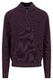 Fynch-Hatton Uni Color Structure Troyer Zip Trui Aubergine