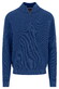 Fynch-Hatton Uni Color Structure Troyer Zip Trui Harbor Blue
