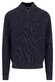 Fynch-Hatton Uni Color Structure Troyer Zip Trui Navy