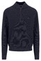 Fynch-Hatton Uni Color Structure Troyer Zip Trui Navy