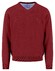 Fynch-Hatton Uni Color Superfine Cotton V-Neck Trui Garnet Red