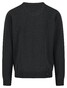 Fynch-Hatton Uni Color Superfine Cotton V-Neck Trui Zwart