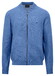 Fynch-Hatton Uni Color Supersoft Cotton College Collar Vest Crystal Blue