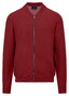 Fynch-Hatton Uni Color Supersoft Cotton College Collar Vest Garnet Red