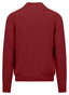 Fynch-Hatton Uni Color Supersoft Cotton College Collar Vest Garnet Red