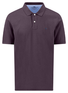 Fynch-Hatton Uni Color Supima Cotton Polo Aubergine
