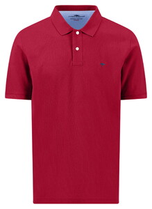 Fynch-Hatton Uni Color Supima Cotton Polo Cranberry Red