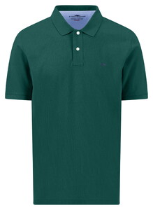 Fynch-Hatton Uni Color Supima Cotton Polo Pine Green