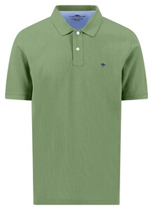 Fynch-Hatton Uni Color Supima Cotton Poloshirt Avocado