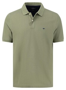Fynch-Hatton Uni Color Supima Cotton Poloshirt Light Khaki
