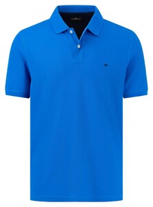 Fynch-Hatton Uni Color Supima Cotton Poloshirt Vibrant Blue
