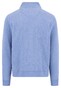 Fynch-Hatton Uni Color Sweat Troyer Zip Trui Crystal Blue
