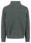 Fynch-Hatton Uni Color Sweat Troyer Zip Trui Dark Ivy