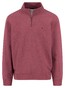 Fynch-Hatton Uni Color Sweat Troyer Zip Trui Deep Merlot