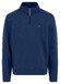 Fynch-Hatton Uni Color Sweat Troyer Zip Trui Midnight