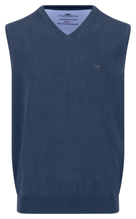 Fynch-Hatton Uni Color V-Neck Slipover Superfine Cotton Slip-Over Night
