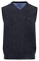 Fynch-Hatton Uni Color V-Neck Superfine Cotton Slip-Over Navy