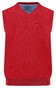 Fynch-Hatton Uni Color V-Neck Superfine Cotton Slip-Over Tomato