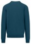 Fynch-Hatton Uni Color V-Neck Superfine Cotton Trui Dark Teal