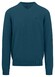Fynch-Hatton Uni Color V-Neck Superfine Cotton Trui Dark Teal