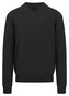 Fynch-Hatton Uni Color V-Neck Superfine Cotton Trui Zwart
