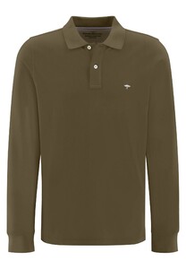 Fynch-Hatton Uni Polo Longsleeve Deep Forest