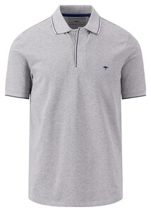 Fynch-Hatton Uni Tipping Contrast Poloshirt Cool Grey