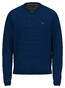 Fynch-Hatton V-Neck Air Cotton Trui Midnight