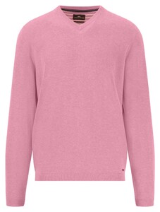 Fynch-Hatton V-Neck Air Cotton Trui Peony