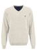 Fynch-Hatton V-Neck Fine Knit Cotton Trui Off White