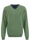Fynch-Hatton V-Neck Fine Knit Cotton Trui Spring Green