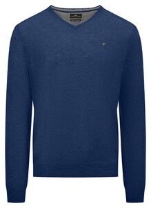Fynch-Hatton V-Neck Merino Cashmere Pullover Night