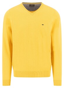 Fynch-Hatton V-Neck Merino Cashmere Trui Amber