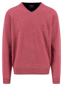Fynch-Hatton V-Neck Merino Cashmere Trui Berry