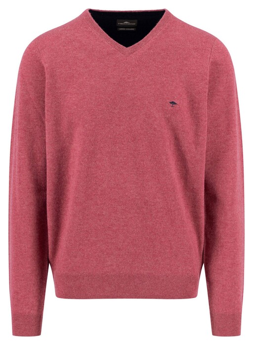 Fynch-Hatton V-Neck Merino Cashmere Trui Berry