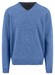 Fynch-Hatton V-Neck Merino Cashmere Trui Crystal Blue