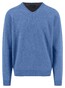 Fynch-Hatton V-Neck Merino Cashmere Trui Crystal Blue
