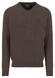 Fynch-Hatton V-Neck Merino Cashmere Trui Dark Chocolate