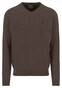 Fynch-Hatton V-Neck Merino Cashmere Trui Dark Chocolate