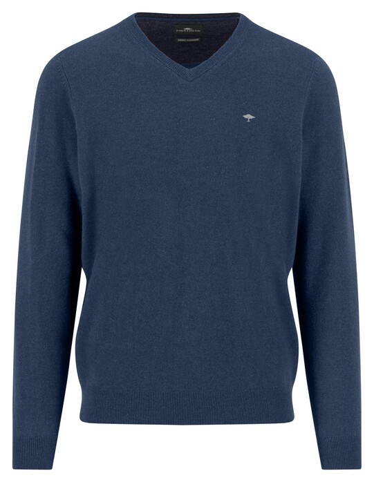 Fynch-Hatton V-Neck Merino Cashmere Trui Night